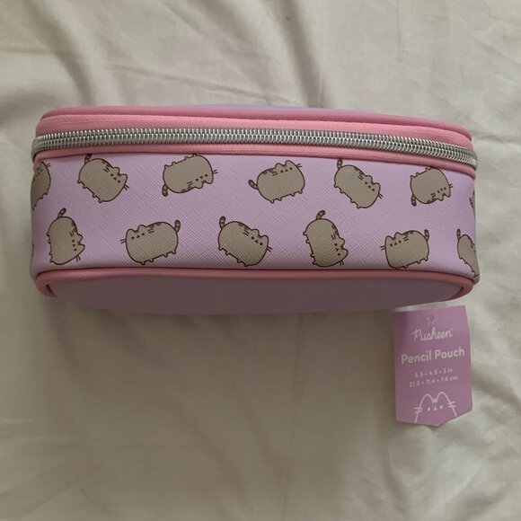 PUSHEEN CAT All Over Zip Around Pencil Pouch In Pink - Picture 3 of 4